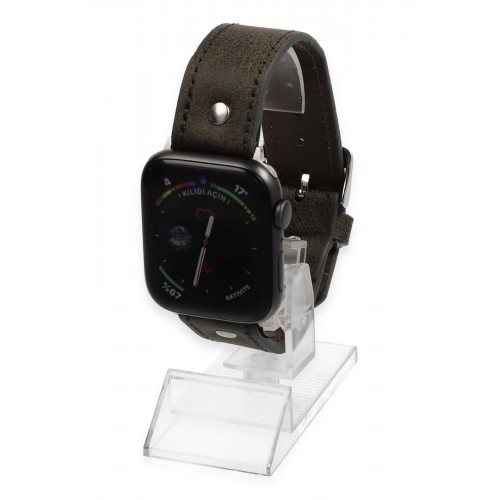 Newface Apple Watch 42mm NL18 Deri Kordon - Kahverengi Newface Apple Watch 42mm NL18 Deri Kordon - Kahverengi