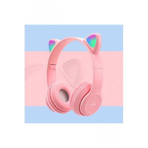Newface P47M Kablosuz Kedi Kulaklık - Pembe Newface P47M Kablosuz Kedi Kulaklık - Pembe