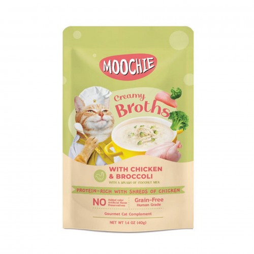 Moochie Çorba Kedi Ödülü Tavuk-Brokoli 40 Gr Moochie Çorba Kedi Ödülü Tavuk-Brokoli 40 Gr