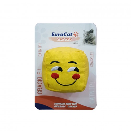 EuroCat Kedi Oyuncağı Gülen Smiley Küp 6 cm EuroCat Kedi Oyuncağı Gülen Smiley Küp 6 cm