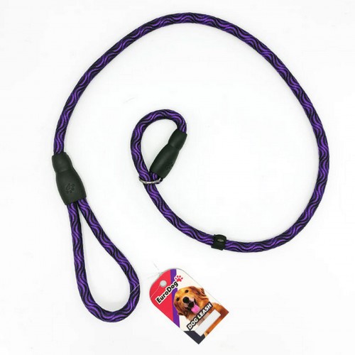 EuroDog Köpek Uzatma Boğma 14mmx120cm Mor Siyah EuroDog Köpek Uzatma Boğma 14mmx120cm Mor Siyah