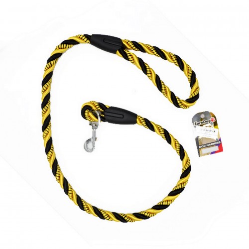 EuroDog Köpek Uzatma 14 mm x 120cm Sarı Siyah EuroDog Köpek Uzatma 14 mm x 120cm Sarı Siyah
