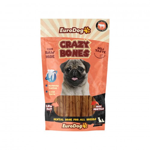 EuroDog Crazy Bone Natural Burgu Çubuk 20 Li EuroDog Crazy Bone Natural Burgu Çubuk 20 Li