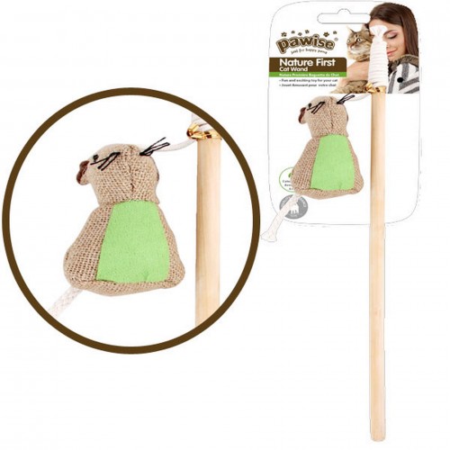 Pawise Nature First Kedi Oltası Fareli 35,5 cm Pawise Nature First Kedi Oltası Fareli 35,5 cm