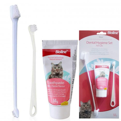 Bioline Peynir Aromalı Kedi Ağız Bakım Seti Bioline Peynir Aromalı Kedi Ağız Bakım Seti