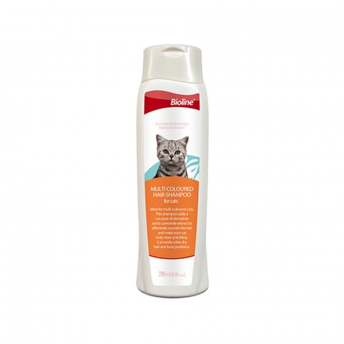 Bioline Kedi Şamp. Çok Renkli Kediler İçin 200 ML Bioline Kedi Şamp. Çok Renkli Kediler İçin 200 ML