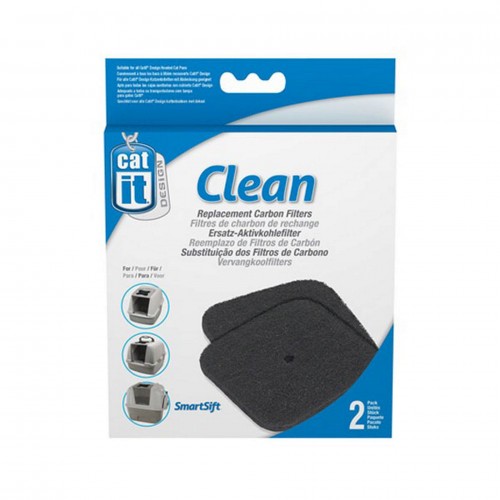 Catit Tuvalet Kabinleri İçin Karbon Filtre 2 Li Catit Tuvalet Kabinleri İçin Karbon Filtre 2 Li