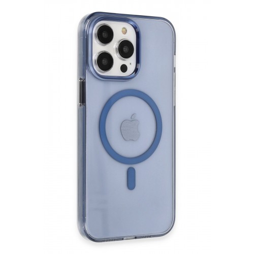 Newface iPhone 13 Pro Max Kılıf Tron Şeffaf Magsafe Kapak - Mavi Newface iPhone 13 Pro Max Kılıf Tron Şeffaf Magsafe Kapak - Mavi