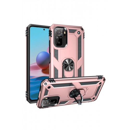 Newface Xiaomi Poco M5s Kılıf Sofya Yüzüklü Silikon Kapak - Rose Newface Xiaomi Poco M5s Kılıf Sofya Yüzüklü Silikon Kapak - Rose