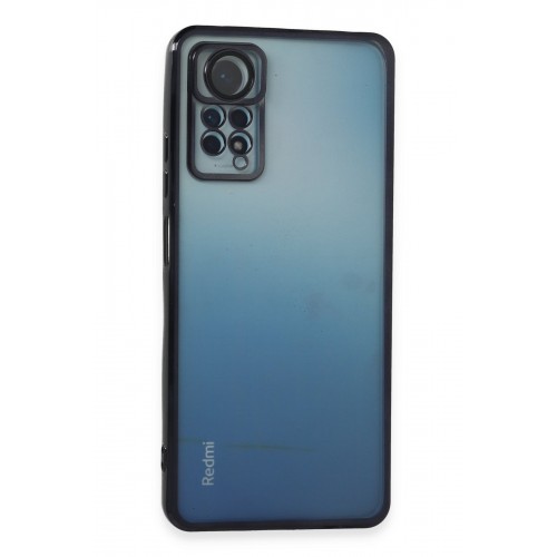 Newface Xiaomi Redmi Note 12 Pro 4G Kılıf Razer Lensli Silikon - Siyah