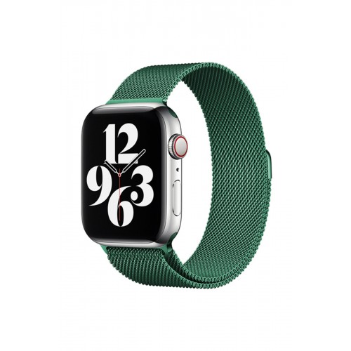 Newface Apple Watch 38mm Metal Mıknatıslı Kordon - Haki Yeşil Newface Apple Watch 38mm Metal Mıknatıslı Kordon - Haki Yeşil