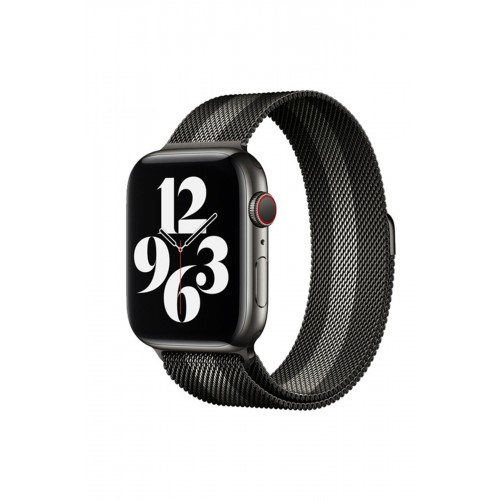 Newface Apple Watch 38mm Metal Mıknatıslı Kordon - Siyah-Beyaz Newface Apple Watch 38mm Metal Mıknatıslı Kordon - Siyah-Beyaz