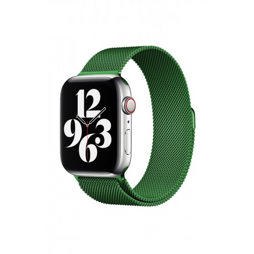Newface Apple Watch 38mm Metal Mıknatıslı Kordon - Yeşil Newface Apple Watch 38mm Metal Mıknatıslı Kordon - Yeşil