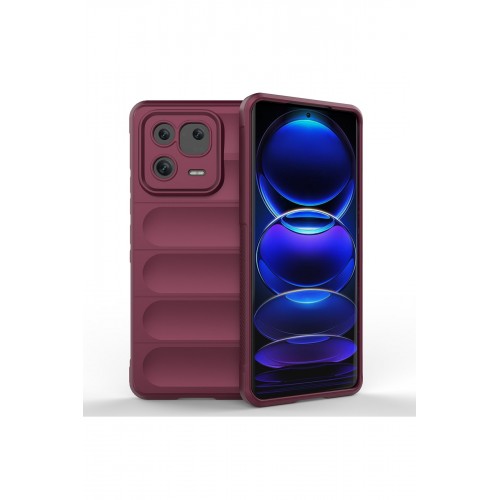 Newface Xiaomi Mi 13 Pro Kılıf Optimum Silikon - Bordo Newface Xiaomi Mi 13 Pro Kılıf Optimum Silikon - Bordo