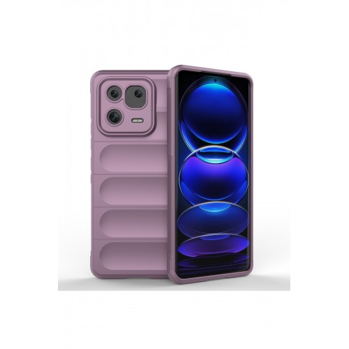 Newface Xiaomi Mi 13 Pro Kılıf Optimum Silikon - Mor Newface Xiaomi Mi 13 Pro Kılıf Optimum Silikon - Mor