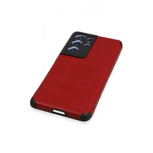Newface Samsung Galaxy S21 Ultra Kılıf Loop Deri Silikon - Kırmızı Newface Samsung Galaxy S21 Ultra Kılıf Loop Deri Silikon - Kırmızı