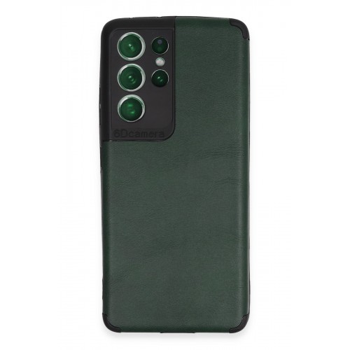 Newface Samsung Galaxy S21 Ultra Kılıf Loop Deri Silikon - Yeşil Newface Samsung Galaxy S21 Ultra Kılıf Loop Deri Silikon - Yeşil