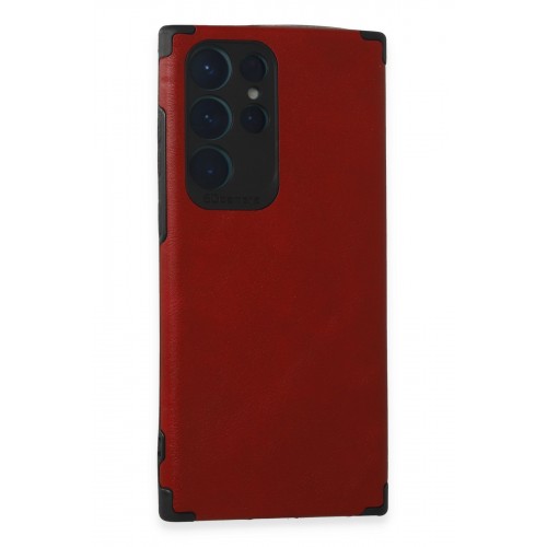 Newface Samsung Galaxy S22 Ultra Kılıf Loop Deri Silikon - Kırmızı Newface Samsung Galaxy S22 Ultra Kılıf Loop Deri Silikon - Kırmızı