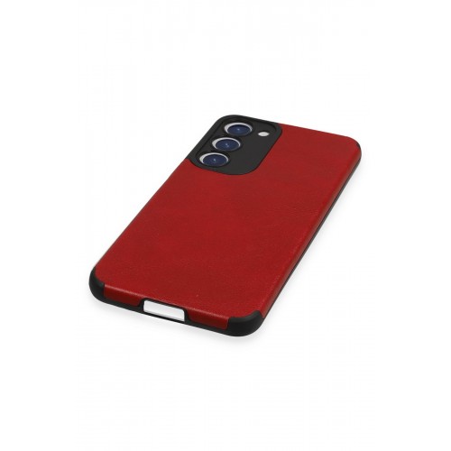 Newface Samsung Galaxy S23 Plus Kılıf Loop Deri Silikon - Kırmızı Newface Samsung Galaxy S23 Plus Kılıf Loop Deri Silikon - Kırmızı