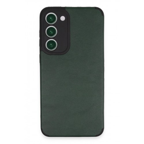 Newface Samsung Galaxy S23 Plus Kılıf Loop Deri Silikon - Yeşil