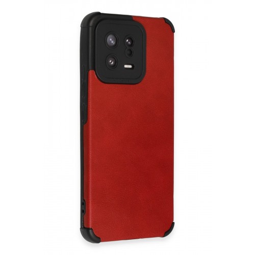 Newface Xiaomi Mi 13 Kılıf Loop Deri Silikon - Kırmızı Newface Xiaomi Mi 13 Kılıf Loop Deri Silikon - Kırmızı