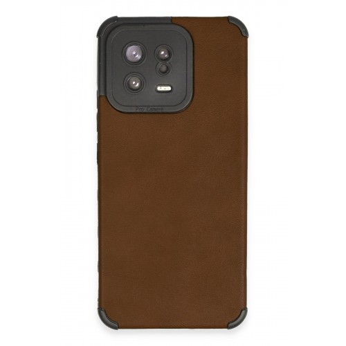 Newface Xiaomi Mi 13 Kılıf Loop Deri Silikon - Kahverengi Newface Xiaomi Mi 13 Kılıf Loop Deri Silikon - Kahverengi