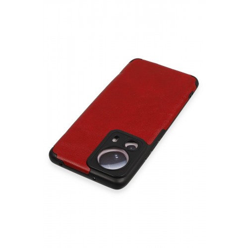 Newface Xiaomi Mi 13 Lite Kılıf Loop Deri Silikon - Kırmızı Newface Xiaomi Mi 13 Lite Kılıf Loop Deri Silikon - Kırmızı