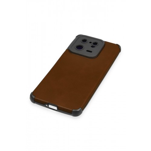 Newface Xiaomi Mi 13 Pro Kılıf Loop Deri Silikon - Kahverengi Newface Xiaomi Mi 13 Pro Kılıf Loop Deri Silikon - Kahverengi