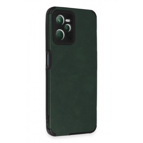 Newface Realme C35 Kılıf Loop Deri Silikon - Yeşil Newface Realme C35 Kılıf Loop Deri Silikon - Yeşil