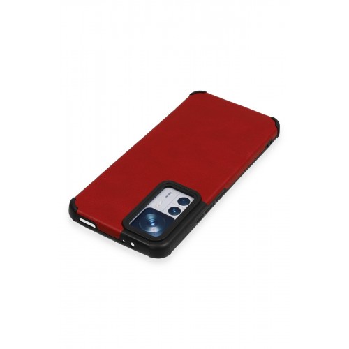 Newface Xiaomi Mi 12T Pro Kılıf Loop Deri Silikon - Kırmızı Newface Xiaomi Mi 12T Pro Kılıf Loop Deri Silikon - Kırmızı