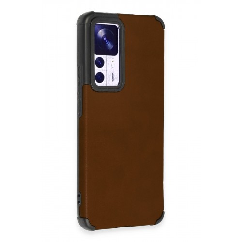 Newface Xiaomi Mi 12T Pro Kılıf Loop Deri Silikon - Kahverengi Newface Xiaomi Mi 12T Pro Kılıf Loop Deri Silikon - Kahverengi