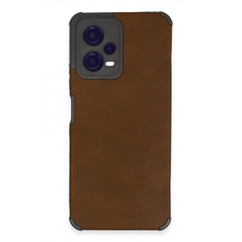 Newface Xiaomi Poco X5 5G Kılıf Loop Deri Silikon - Kahverengi