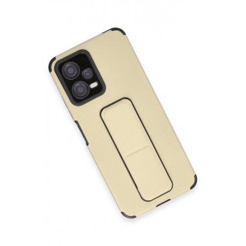 Newface Xiaomi Poco X5 5G Kılıf Mega Standlı Silikon - Gold Newface Xiaomi Poco X5 5G Kılıf Mega Standlı Silikon - Gold
