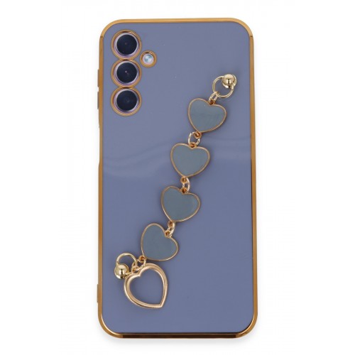 Newface Samsung Galaxy A24 4G Kılıf Esila Silikon - Gri