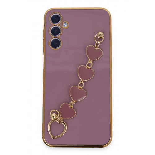 Newface Samsung Galaxy A24 4G Kılıf Esila Silikon - Mor Newface Samsung Galaxy A24 4G Kılıf Esila Silikon - Mor