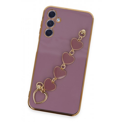 Newface Samsung Galaxy A24 4G Kılıf Esila Silikon - Mor Newface Samsung Galaxy A24 4G Kılıf Esila Silikon - Mor
