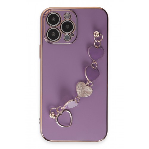 Newface iPhone 13 Pro Max Kılıf Esila Silikon - Mor Newface iPhone 13 Pro Max Kılıf Esila Silikon - Mor