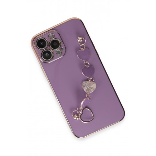 Newface iPhone 13 Pro Max Kılıf Esila Silikon - Mor Newface iPhone 13 Pro Max Kılıf Esila Silikon - Mor