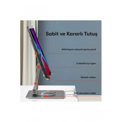 Newface P2027 Telefon Tablet Standı - Gümüş Newface P2027 Telefon Tablet Standı - Gümüş