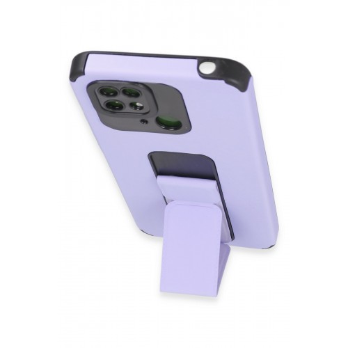 Newface Xiaomi Poco C40 Kılıf Mega Standlı Silikon - Lila Newface Xiaomi Poco C40 Kılıf Mega Standlı Silikon - Lila