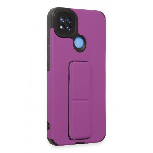 Newface Xiaomi Redmi 9C Kılıf Mega Standlı Silikon - Mor Newface Xiaomi Redmi 9C Kılıf Mega Standlı Silikon - Mor