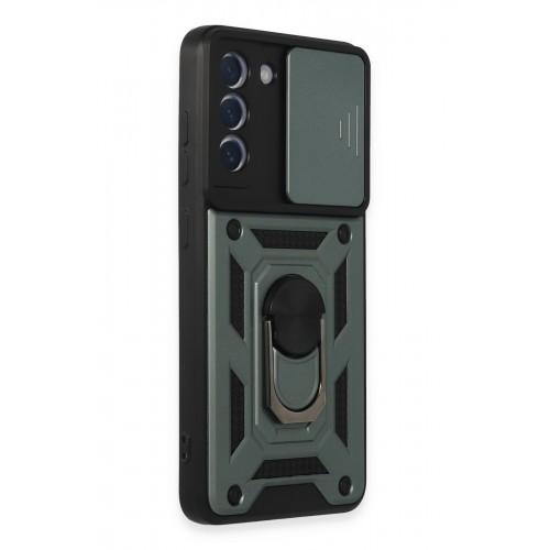 Newface Samsung Galaxy S21 FE Kılıf Pars Lens Yüzüklü Silikon - Yeşil Newface Samsung Galaxy S21 FE Kılıf Pars Lens Yüzüklü Silikon - Yeşil