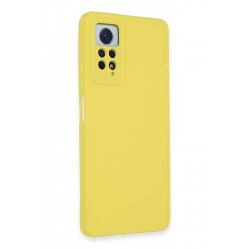 Newface Xiaomi Redmi Note 12 Pro 4G Kılıf Nano içi Kadife Silikon - Sarı Newface Xiaomi Redmi Note 12 Pro 4G Kılıf Nano içi Kadife Silikon - Sarı
