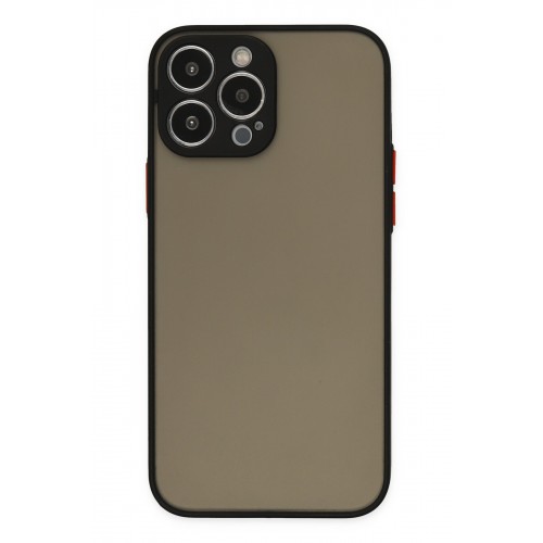 Newface iPhone 14 Pro Kılıf Montreal Silikon Kapak - Siyah