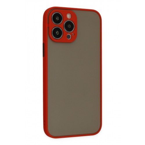 Newface iPhone 14 Pro Kılıf Montreal Silikon Kapak - Kırmızı Newface iPhone 14 Pro Kılıf Montreal Silikon Kapak - Kırmızı