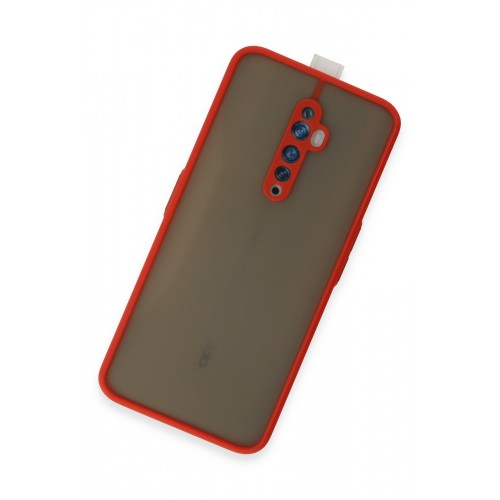 Newface Oppo Reno 2Z Kılıf Montreal Silikon Kapak - Kırmızı Newface Oppo Reno 2Z Kılıf Montreal Silikon Kapak - Kırmızı
