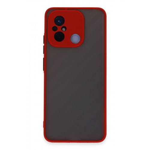 Newface Xiaomi Redmi 12C Kılıf Montreal Silikon Kapak - Kırmızı