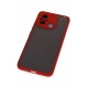 Newface Xiaomi Redmi 12C Kılıf Montreal Silikon Kapak - Kırmızı