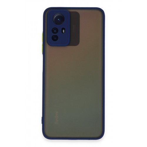 Newface Xiaomi Redmi Note 12S Kılıf Montreal Silikon Kapak - Lacivert