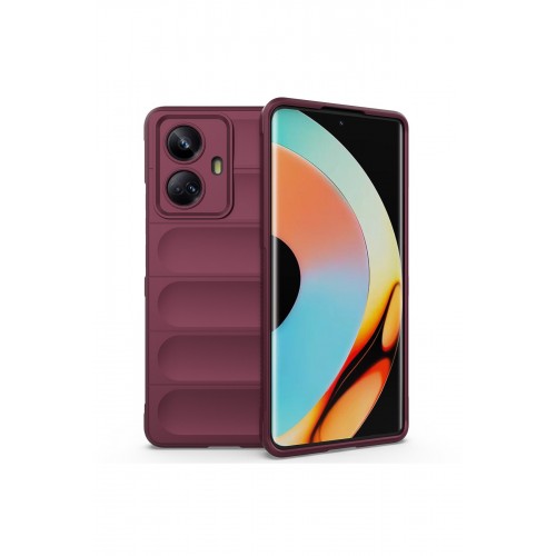 Newface Realme 10 Pro 5G Kılıf Optimum Silikon - Bordo Newface Realme 10 Pro 5G Kılıf Optimum Silikon - Bordo